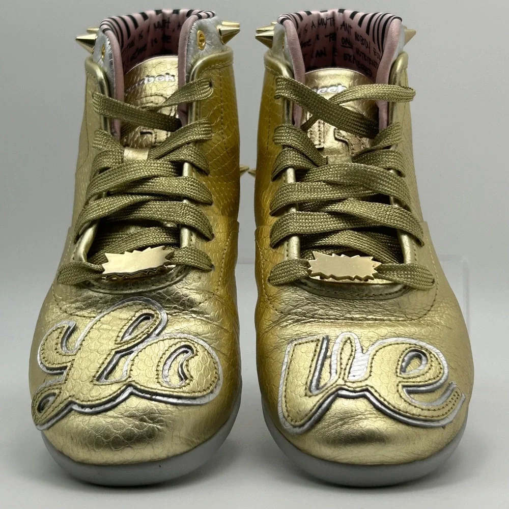 Melody‎ Ehsani Reebok Love Betwixt Mid Gold Python Spiked High Top  8 Streetwear